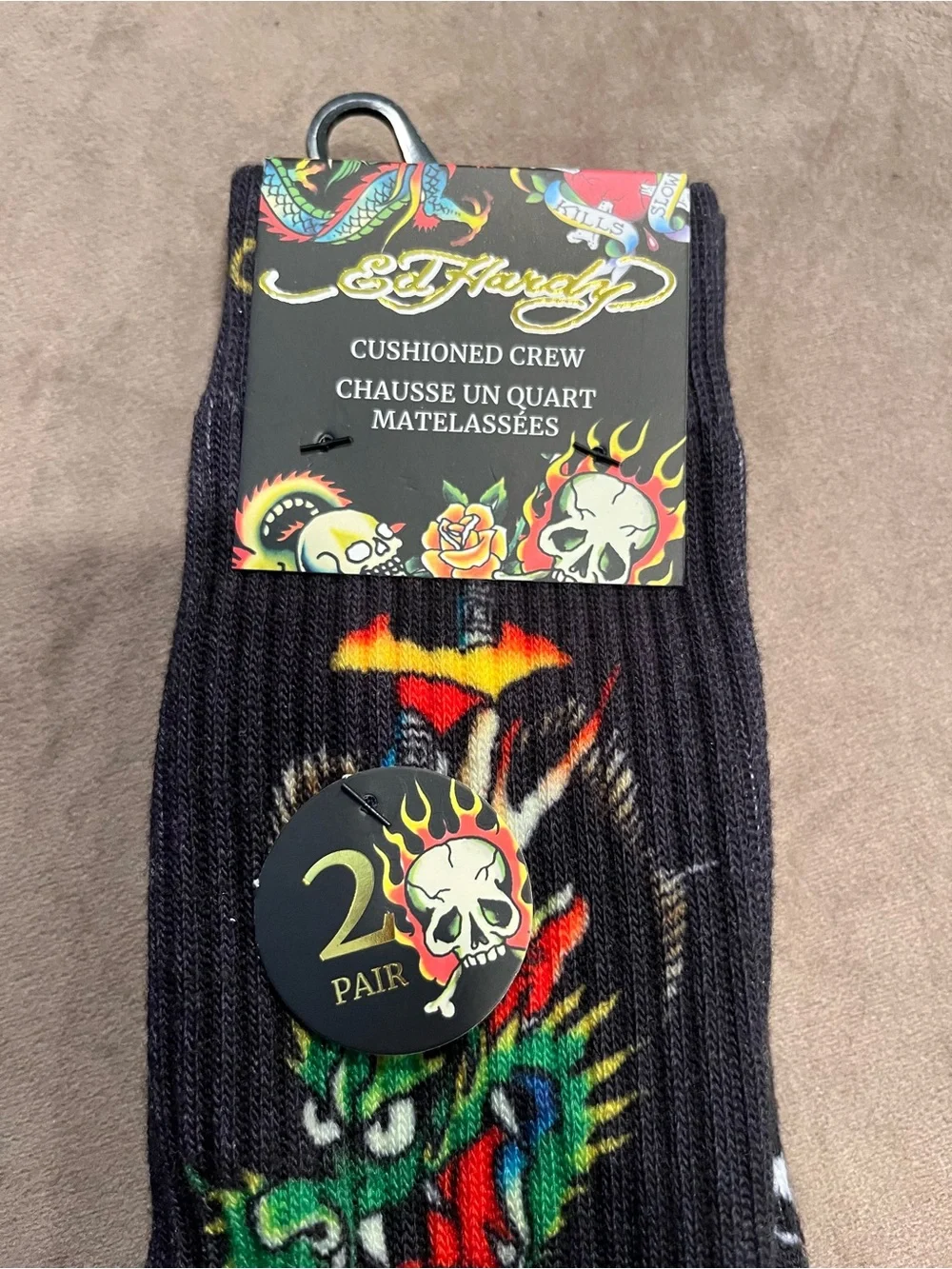 Ed Hardy multicolor calf